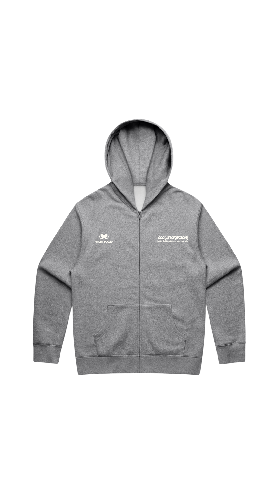 222(Unforgettable) - RELAX ZIP HOOD NAVY