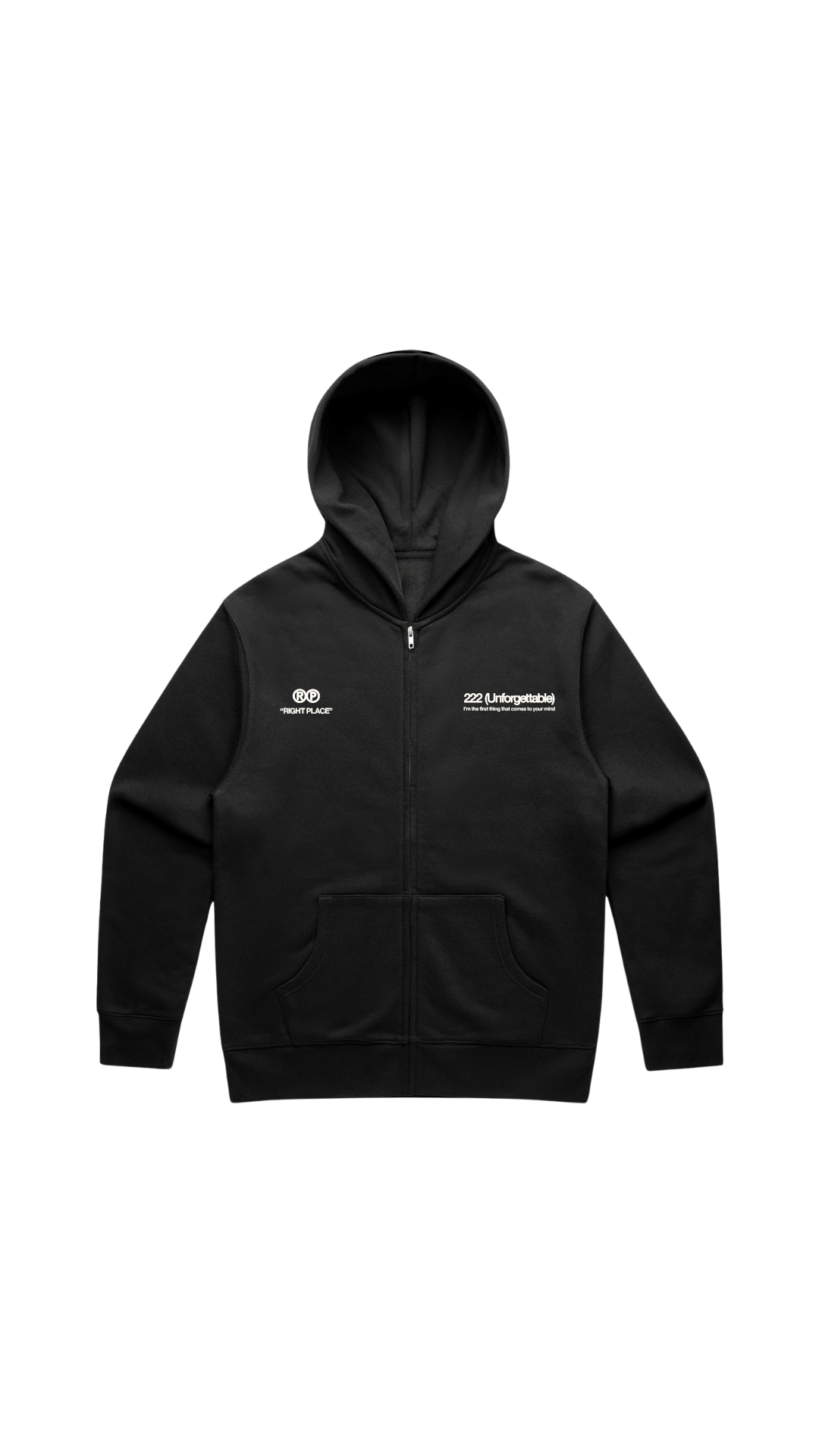 222(Unforgettable) - RELAX ZIP HOOD NAVY