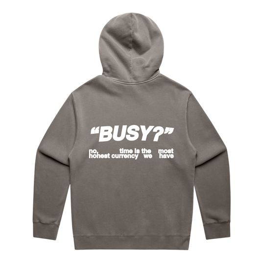 "BUSY?" - Faded Gray
