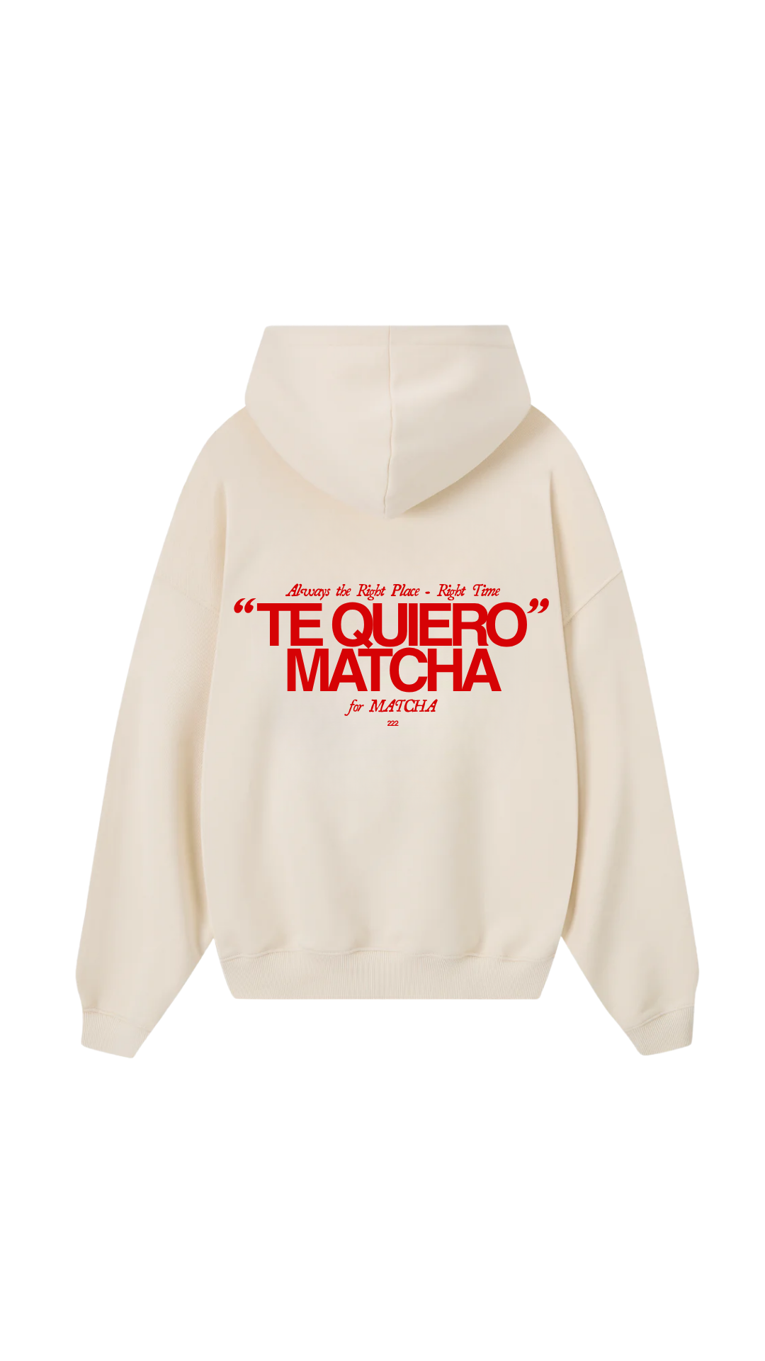 TE QUIERO MATCHA - 222 HOODIE (BEIGE)