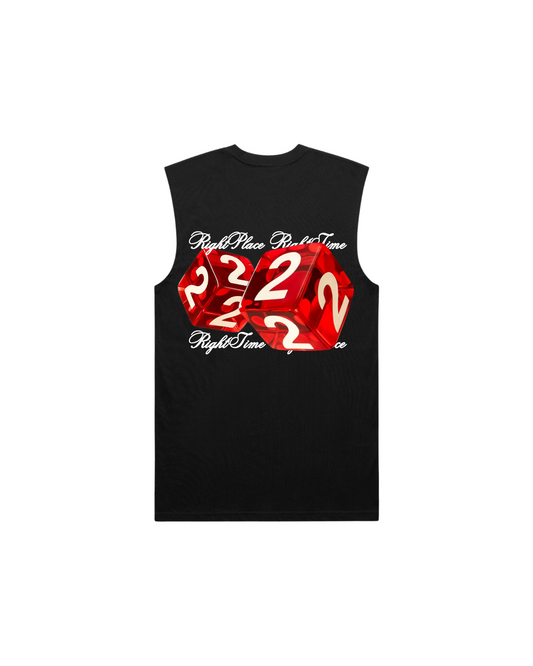 LUCKY222 TANK - BLACK