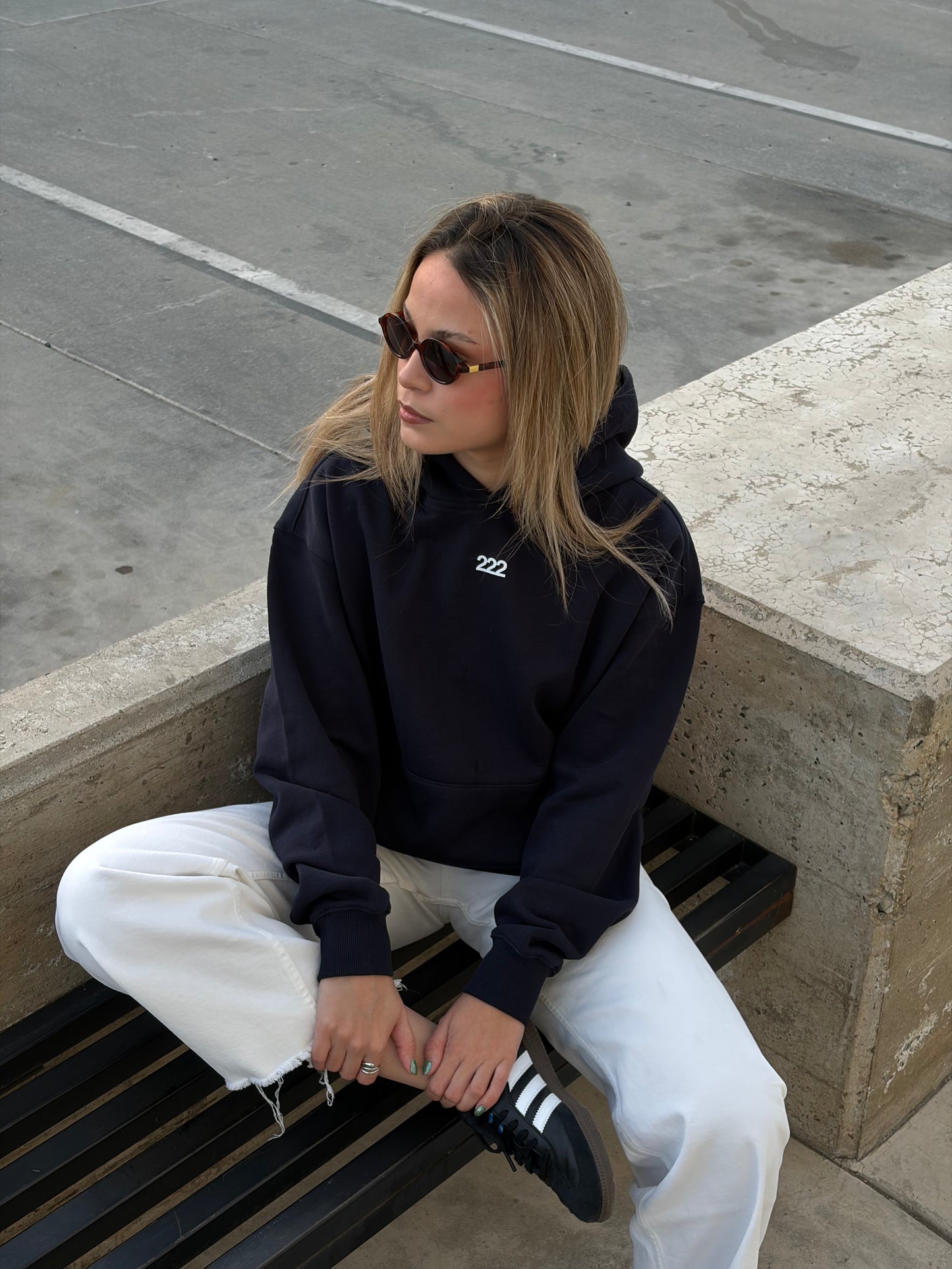 AMERICAN GIRLS - HOODIE (navy blue)