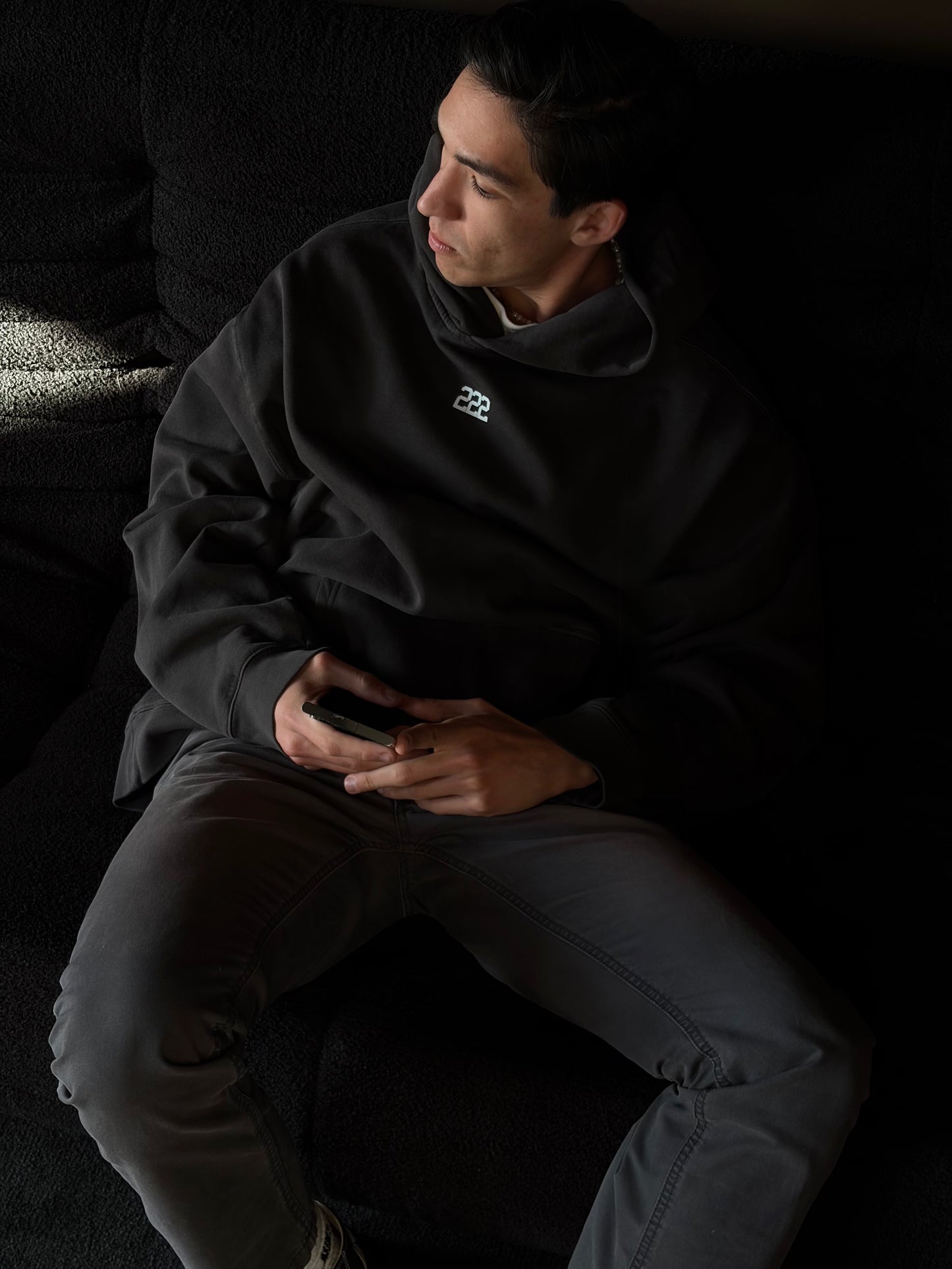 COLLEGE 222 - Faded Black